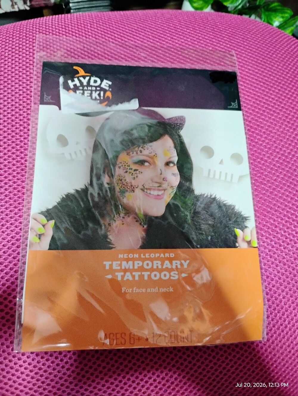 ❤️ Neon Leopard Temporary Tattoos